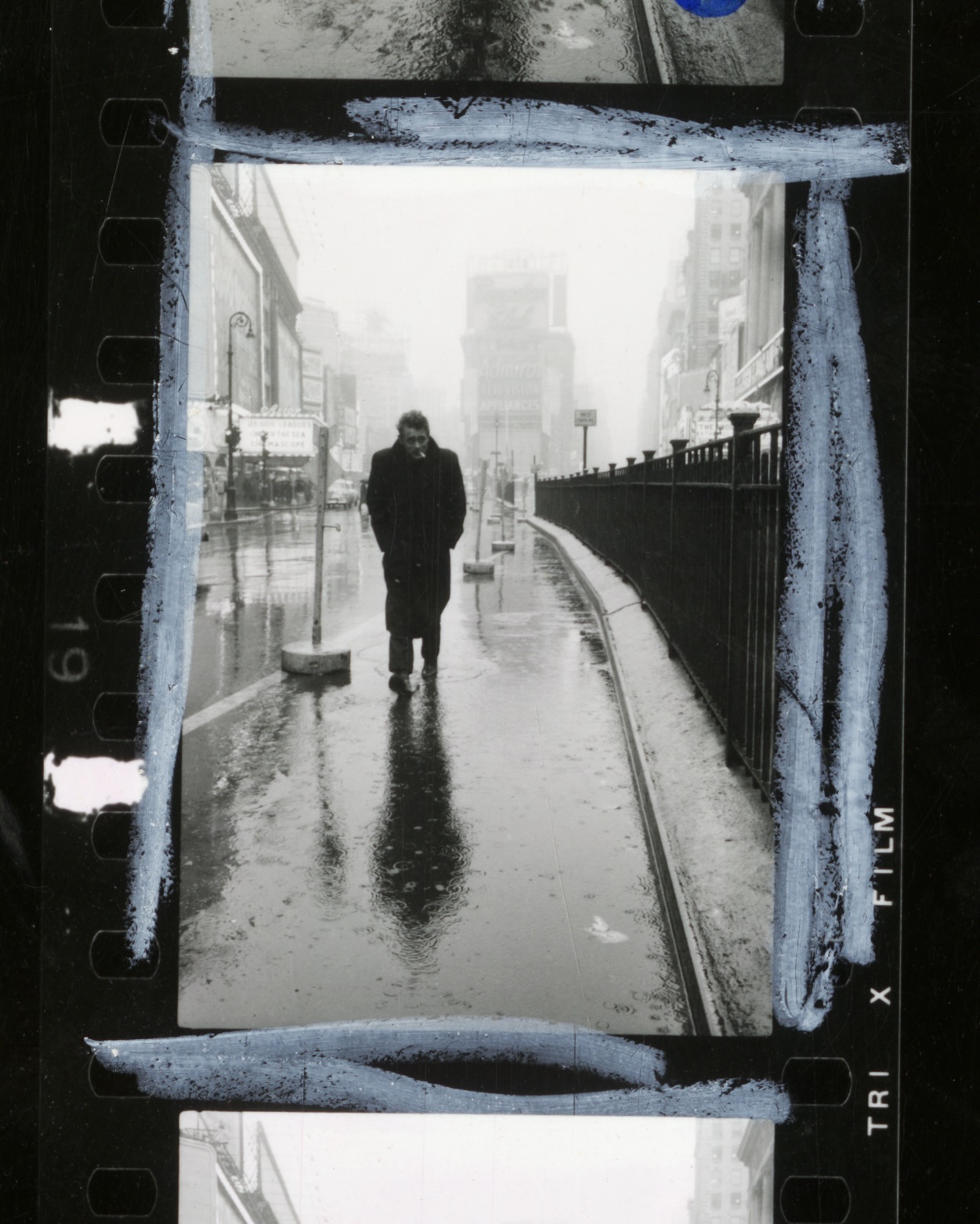 James Dean haunted Times Square, New York City, USA, 1955