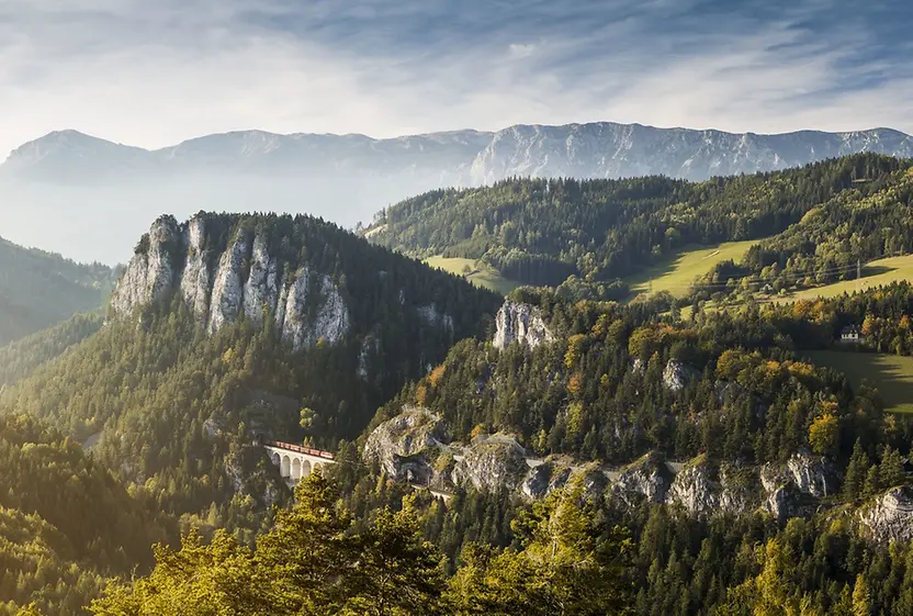 La vista de Semmering Viena
