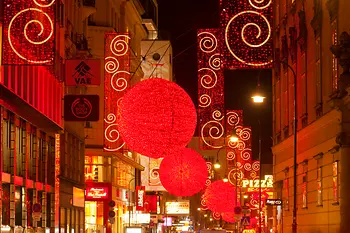 Iluminación navideña de Rotenturmstraße 